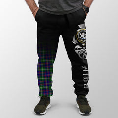 Clan Inglis Modern Tartan Crest Jogger Sweatpants  Alba Celtic Style IL35 Clan Inglis Tartan Today   