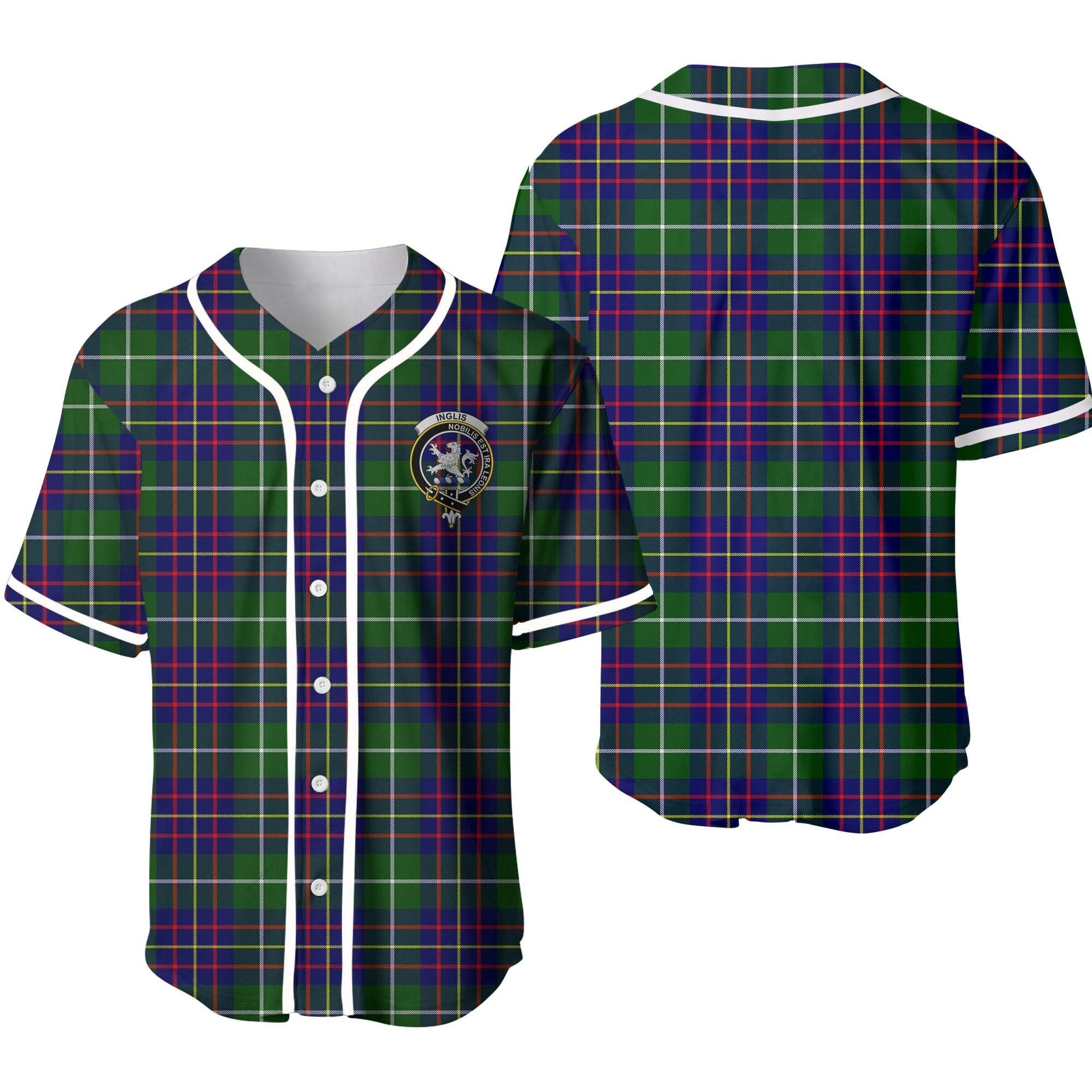 Clan Inglis Tartan Unisex Baseball Jersey GM21OU35 Clan Inglis Tartan Today   