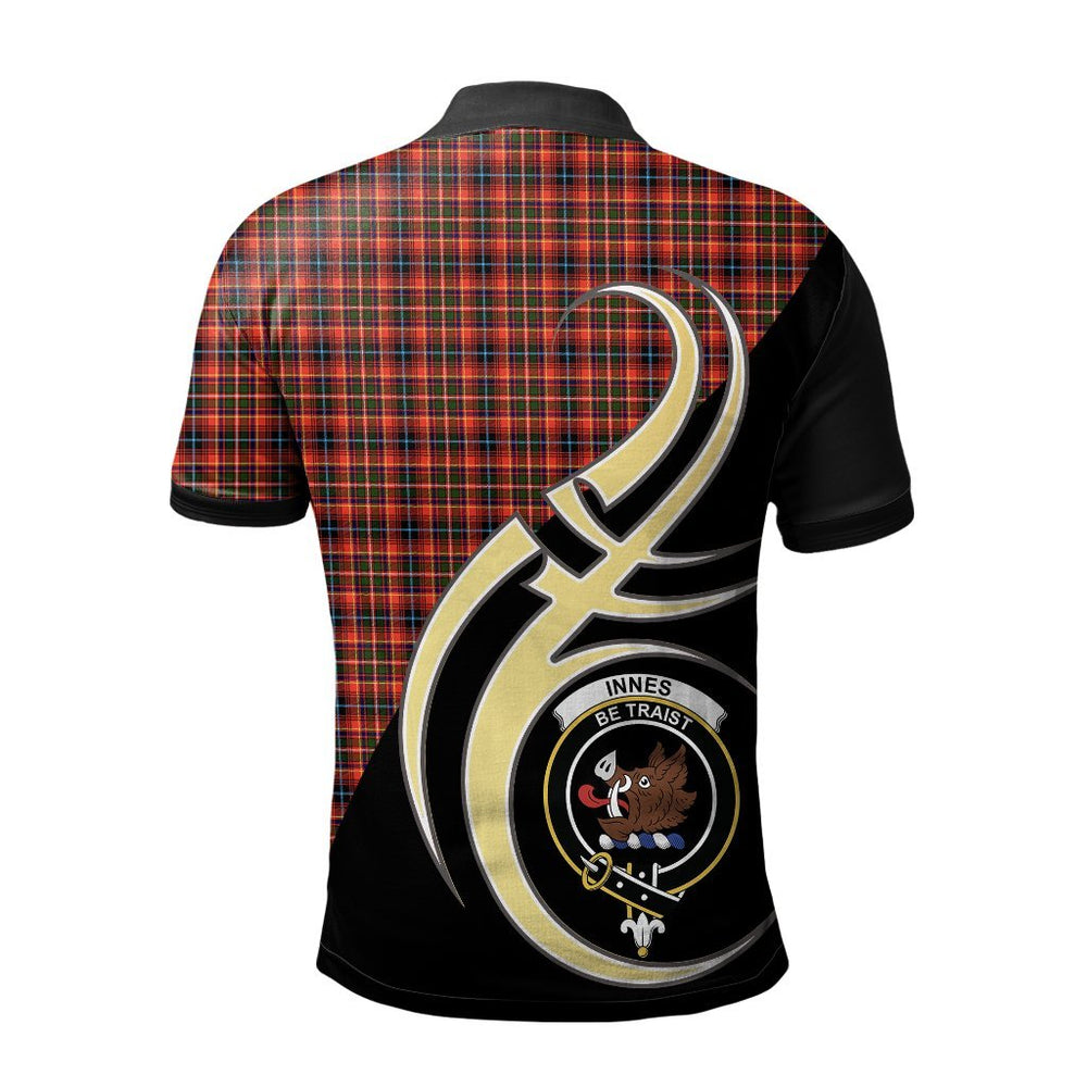Clan Innes Modern Tartan Polo Shirt - Believe In Me Style AI73 Innes Modern Tartan Tartan Polo   