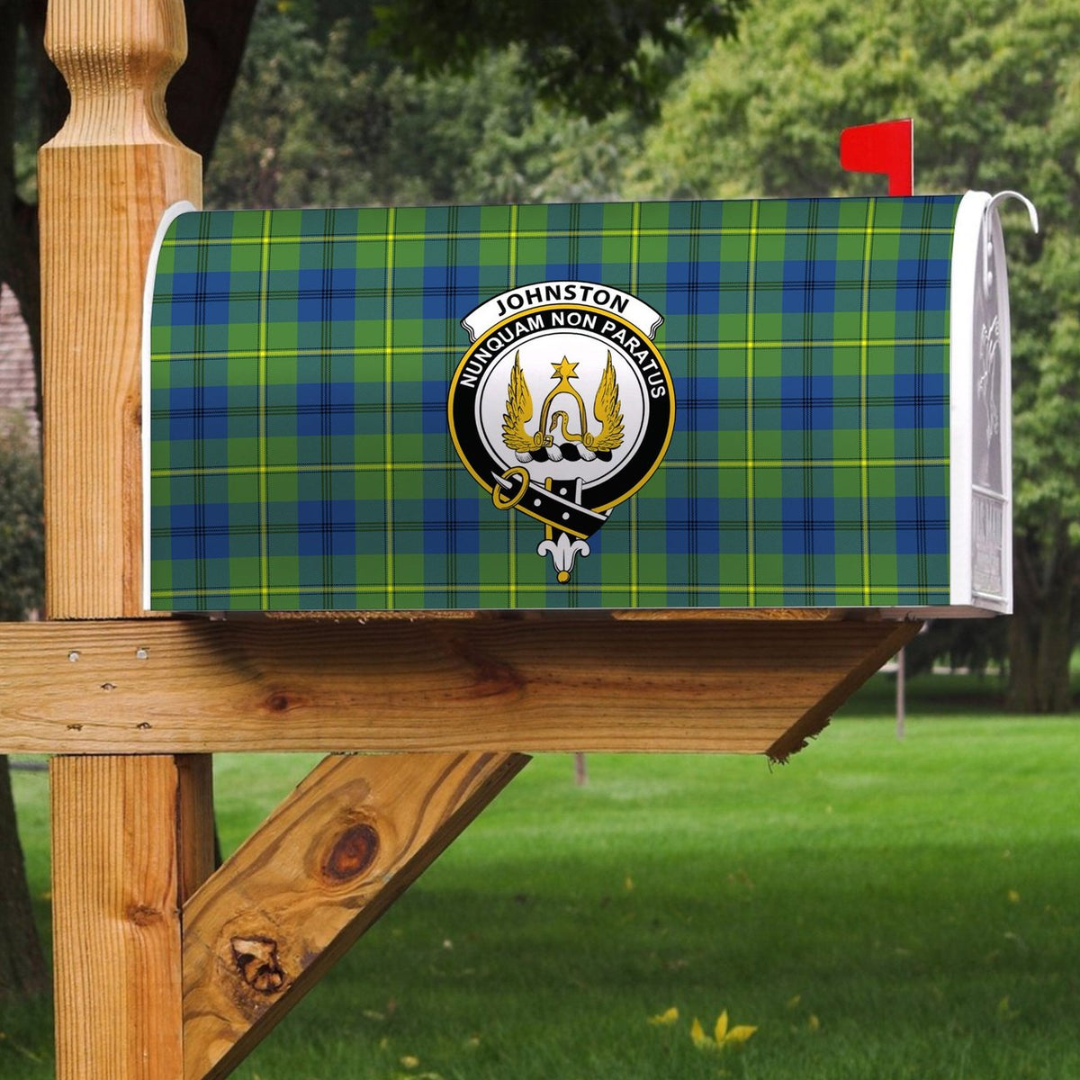 Clan Johnston Ancient Tartan Crest Mailbox WP34 Clan Johnston Tartan Today   