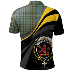 Clan Kelly Dress Tartan Polo Shirt - Royal Coat Of Arms Style LK68 Kelly Dress Tartan Tartan Polo   