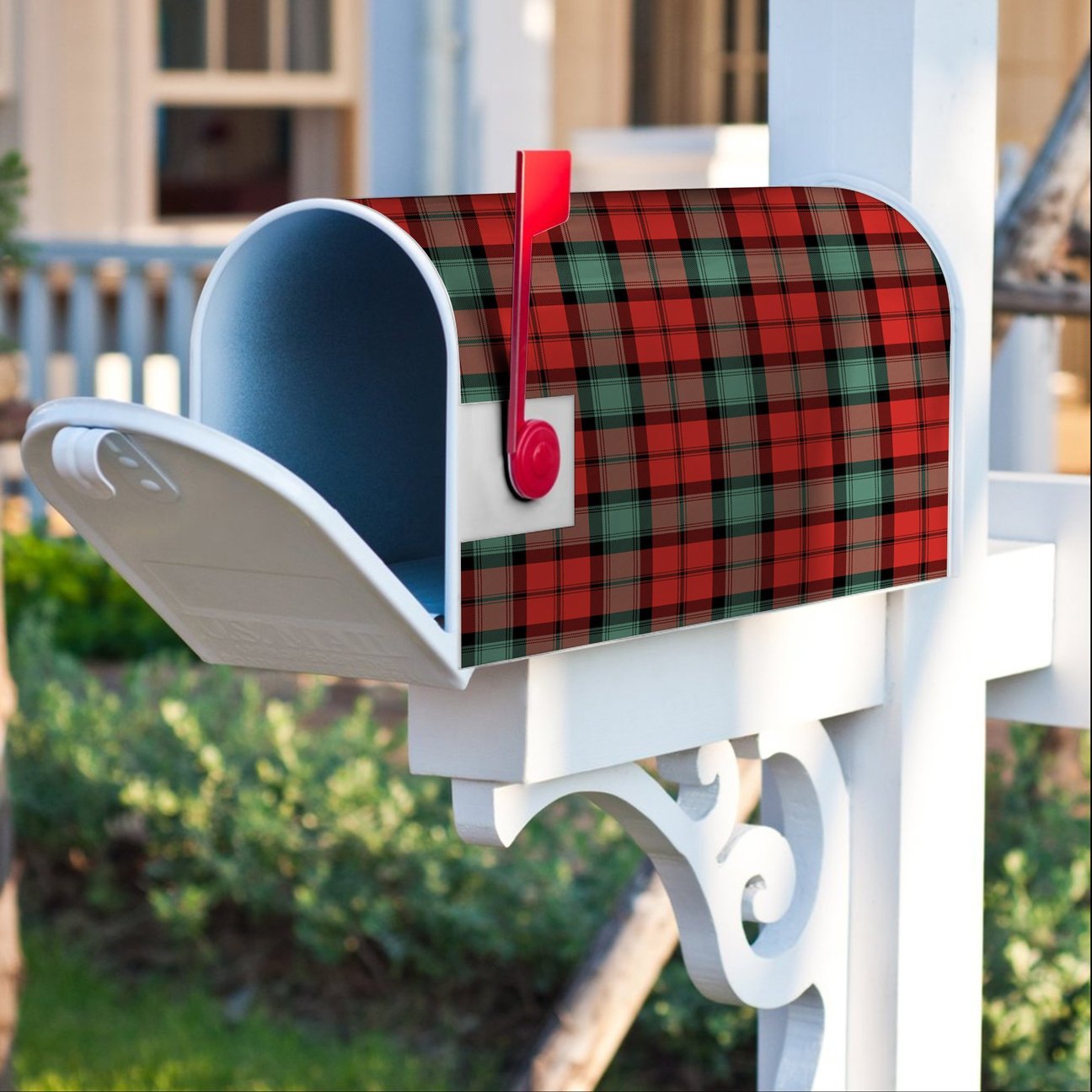 Clan Kerr Ancient Tartan Crest Mailbox CB59 Clan Kerr Tartan Today   