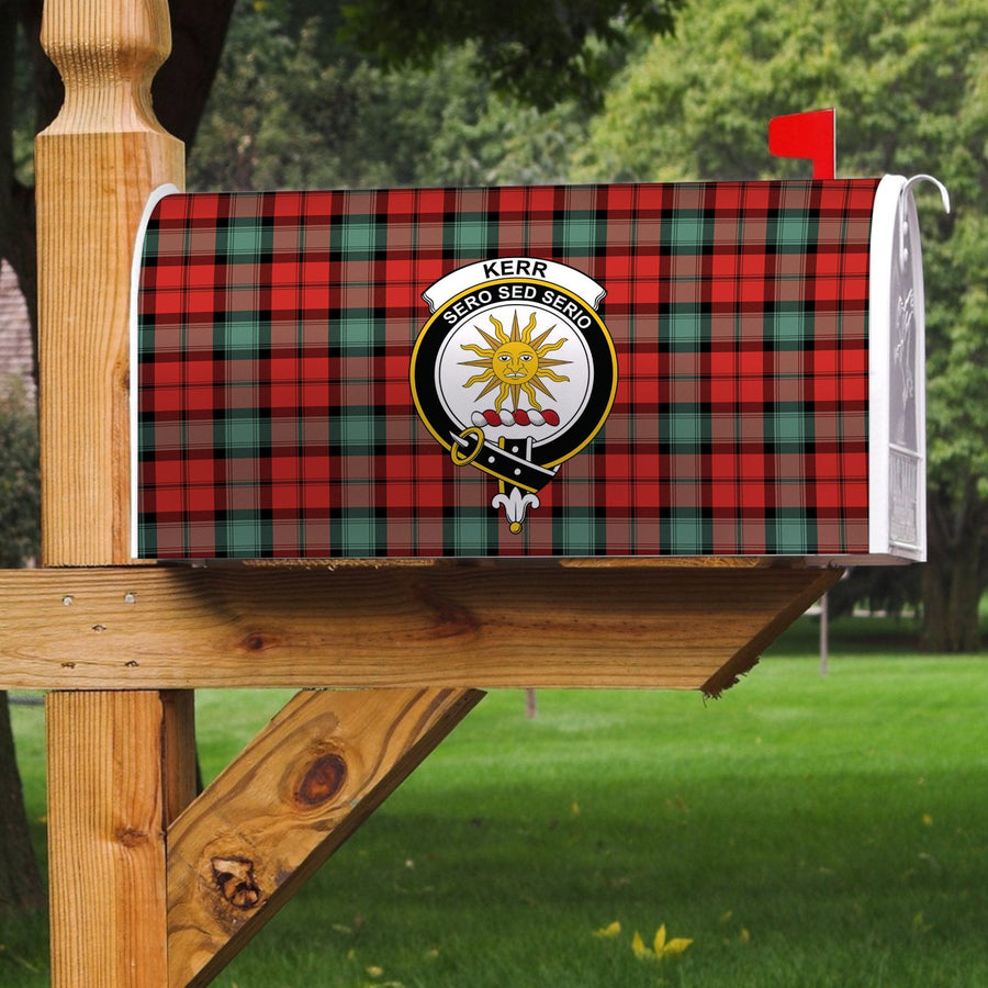 Clan Kerr Ancient Tartan Crest Mailbox