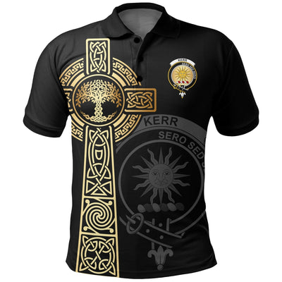 Clan Kerr Clan Unisex Polo Shirt - Celtic Tree Of Life