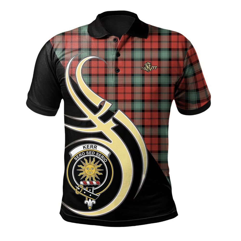 Clan Kerr Ancient Tartan Polo Shirt - Believe In Me Style LF37 Kerr Ancient Tartan Tartan Polo   