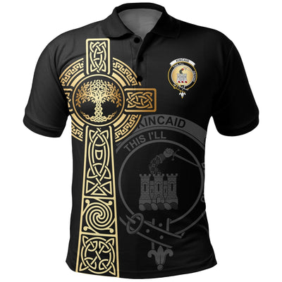 Clan Kincaid Clan Unisex Polo Shirt - Celtic Tree Of Life