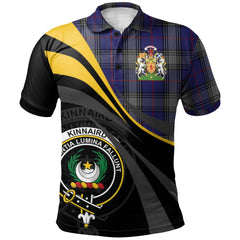 Clan Kinnaird Tartan Polo Shirt - Royal Coat Of Arms Style HD16 Kinnaird Tartan Tartan Polo   