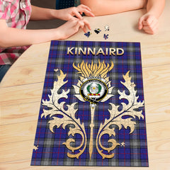 Clan Kinnaird Tartan Crest Thistle Jigsaw Puzzles Gift For Family CX29 Clan Kinnaird Tartan Today   