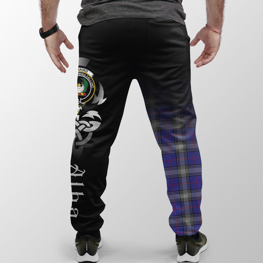 Clan Kinnaird Tartan Crest Jogger Sweatpants  Alba Celtic Style MW49 Clan Kinnaird Tartan Today   