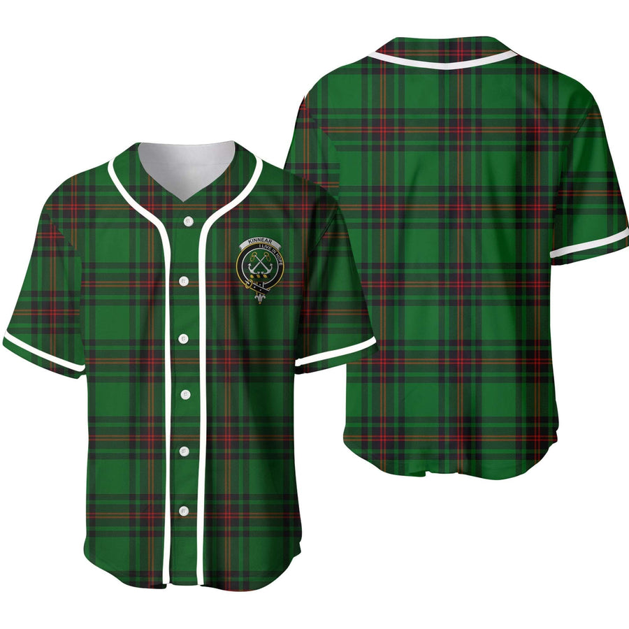 Clan Kinnear Tartan Unisex Baseball Jersey