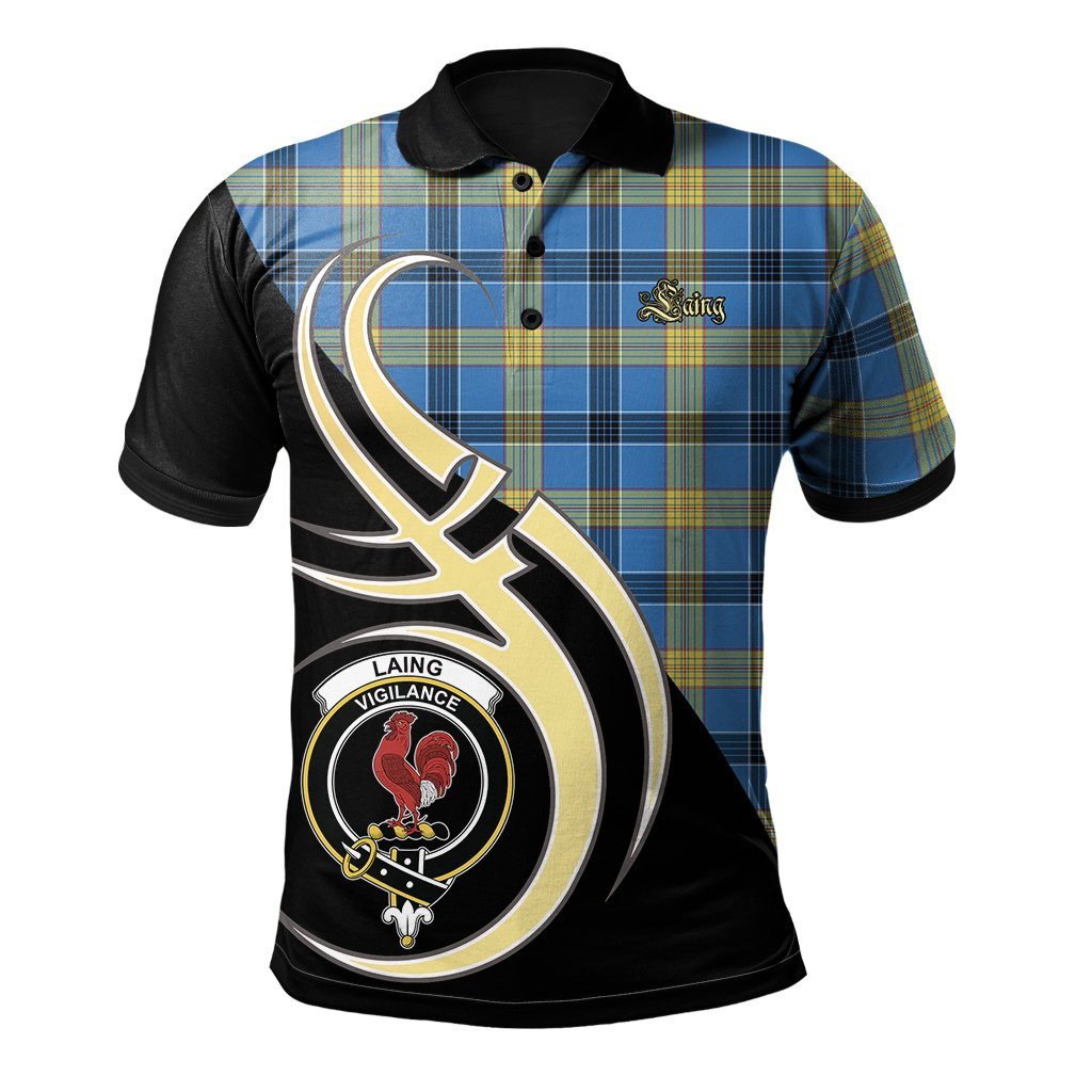 Clan Laing Tartan Polo Shirt - Believe In Me Style SY34 Laing Tartan Tartan Polo   