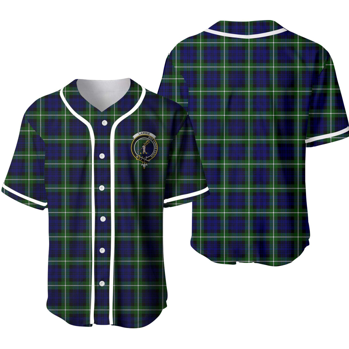 Clan Lammie Tartan Unisex Baseball Jersey RS94YB55 Clan Lammie Tartan Today   