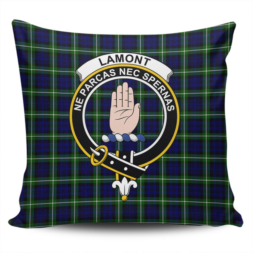 Clan Lamont Modern Tartan Crest Pillow Cover VD31 Clan Lamont Tartan Today   
