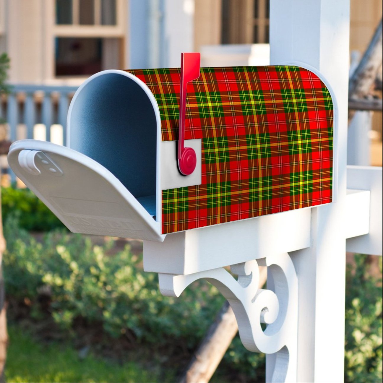 Clan Leask Tartan Crest Mailbox EH75 Clan Leask Tartan Today   