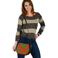 Clan Leask Modern Tartan Saddle Handbags WI15 Clan Leask Tartan Today   