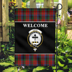 Clan Leith Tartan Crest Black Garden Flag FU21 Clan Garden Tartan Today   