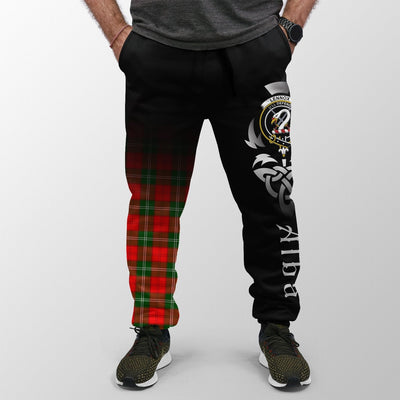 Clan Lennox Modern Tartan Crest Jogger Sweatpants Alba Celtic Style