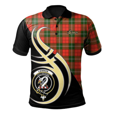 Clan Lennox Modern Tartan Polo Shirt - Believe In Me Style