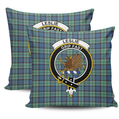 Clan Leslie Hunting Tartan Crest Pillow Cover YY93 Clan Leslie Tartan Today   