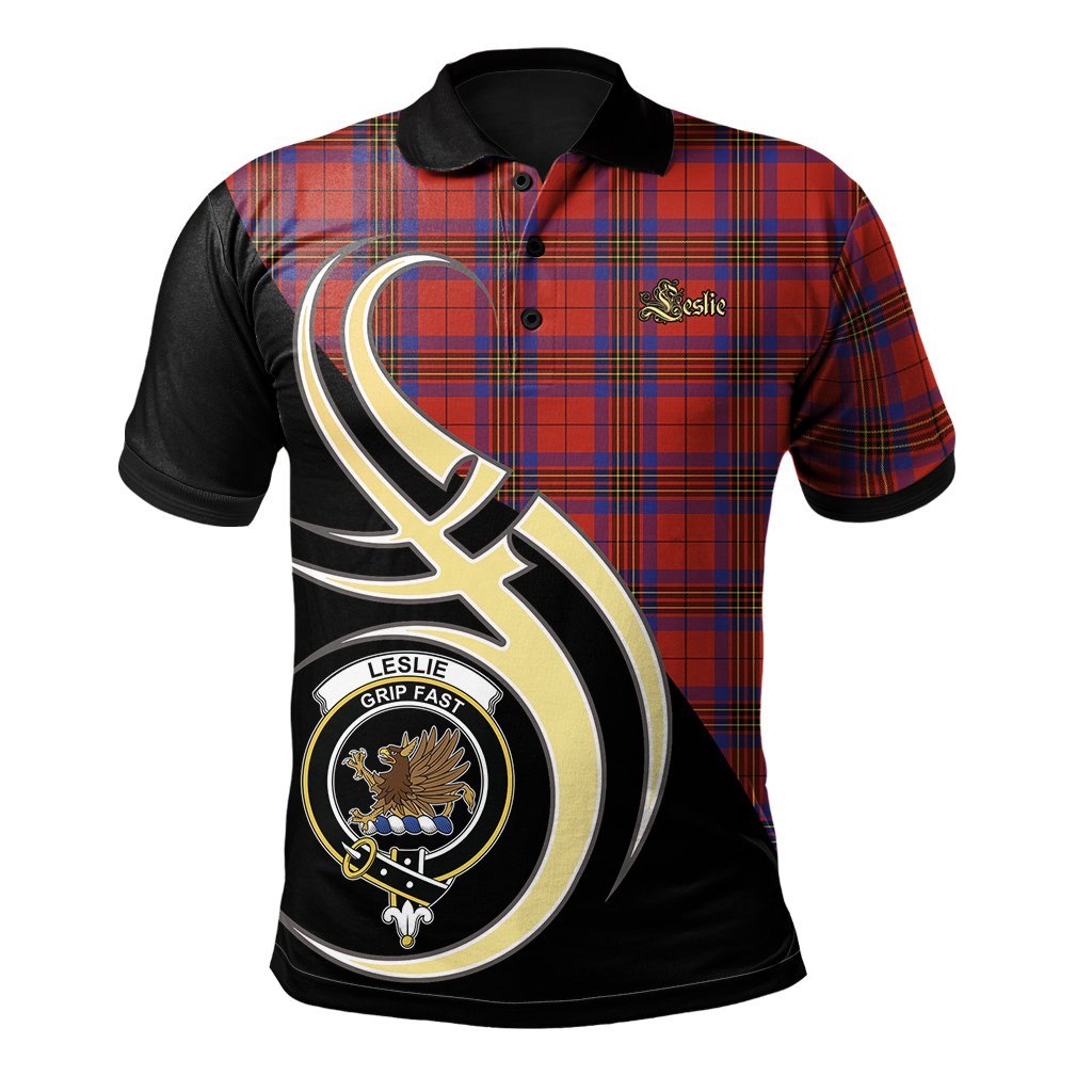 Clan Leslie Modern Tartan Polo Shirt - Believe In Me Style XH20 Leslie Modern Tartan Tartan Polo   