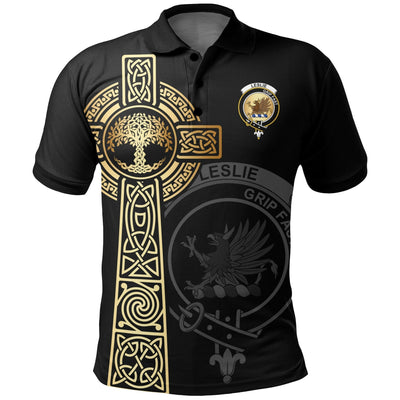 Clan Leslie (Earl of Rothes) Clan Unisex Polo Shirt - Celtic Tree Of Life NW41