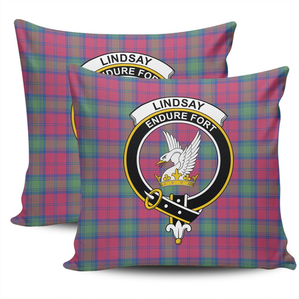 Clan Lindsay Ancient Tartan Crest Pillow Cover ED77 Clan Lindsay Tartan Today   