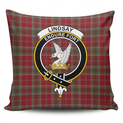 Clan Lindsay Weathered Tartan Crest Pillow Cover VI16 Clan Lindsay Tartan Today   
