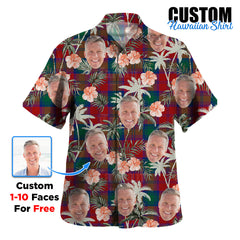 Clan Lindsay Modern Tartan Custom Face Hawaiian Shirt – Unisex Gift for Family Members, Summer Party ZF29 Lindsay Modern Tartan Tartan Hawaii Shirt
