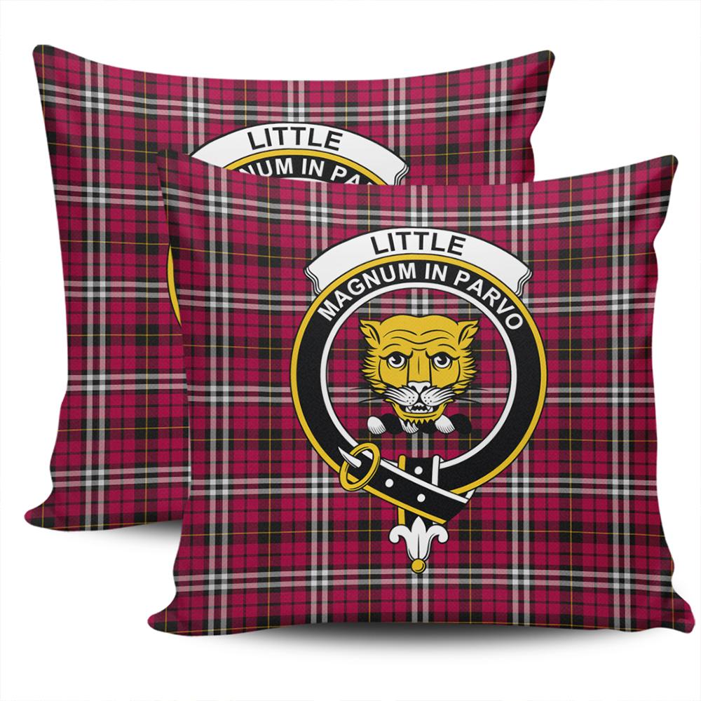 Clan Little Tartan Crest Pillow Cover RO61 Clan Little Tartan Today   