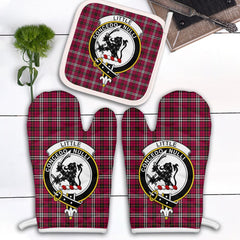 Clan Little Tartan Crest Oven Mitt And Pot Holder (2 Oven Mitts + 1 Pot Holder) IJ26 Clan Little Tartan Today   