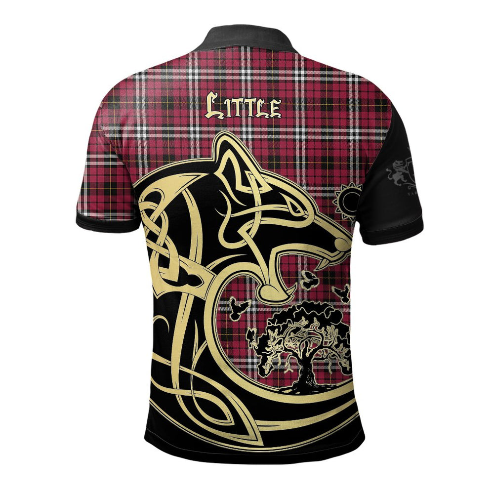 Clan Little Tartan Polo Shirt Viking Wolf IS44 Little Tartan Tartan Polo   