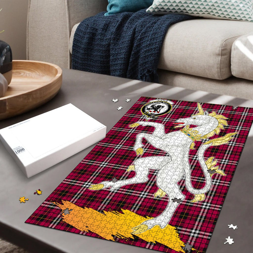 Clan Little Tartan Crest Unicorn Scotland Jigsaw Puzzles Gift For Family NX50 Clan Little Tartan Today   