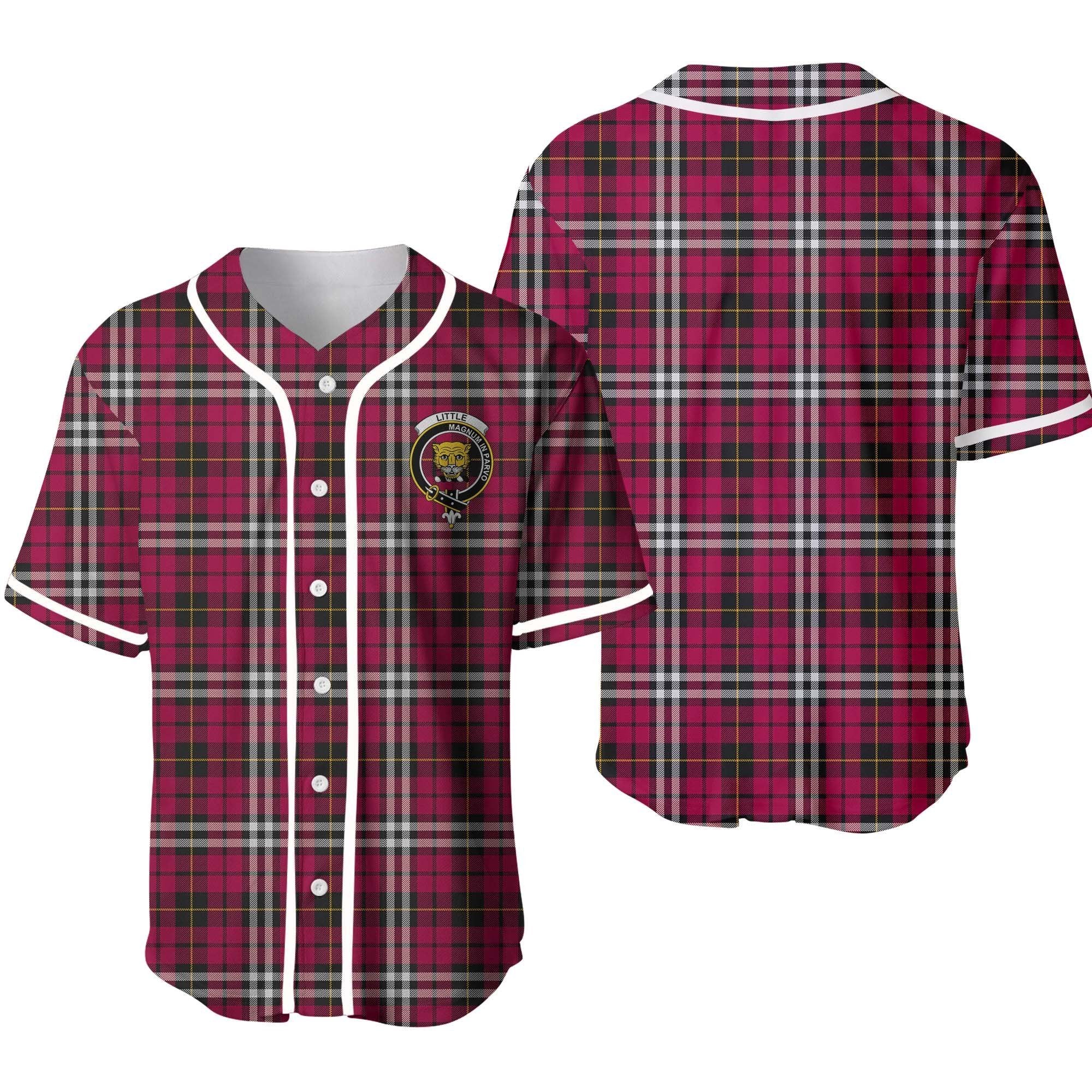 Clan Little (new) Tartan Unisex Baseball Jersey SI44BD22 Clan Little Tartan Today   