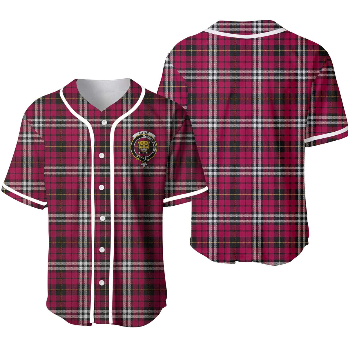 Clan Little (new) Tartan Unisex Baseball Jersey SI44BD22 Clan Little Tartan Today   