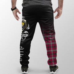 Clan Little Tartan Crest Jogger Sweatpants  Alba Celtic Style JD23 Clan Little Tartan Today   