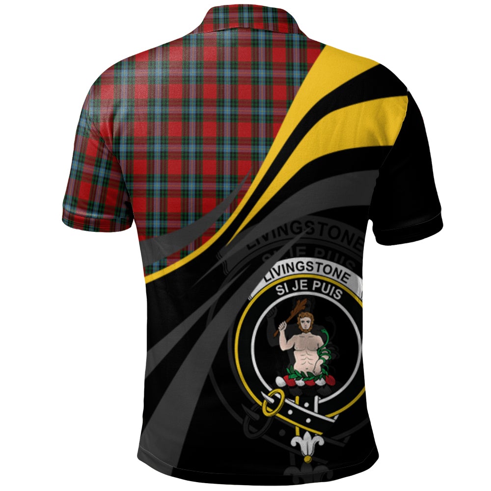 Clan Livingston (MacLea) 03 Tartan Polo Shirt - Royal Coat Of Arms Style XD71 Livingston (MacLea) 03 Tartan Tartan Polo   