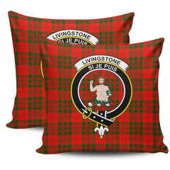 Clan Livingstone Modern Tartan Crest Pillow Cover QN55 Clan Livingstone Tartan Today   