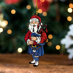 Lochaber (Wilson-s Old) Modern Tartan Wood Acrylic Ornament Santa Personalized