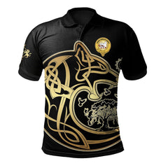 Clan Lockhart Clan Polo Shirt Viking Wolf NO27 Lockhart Tartan Polo   