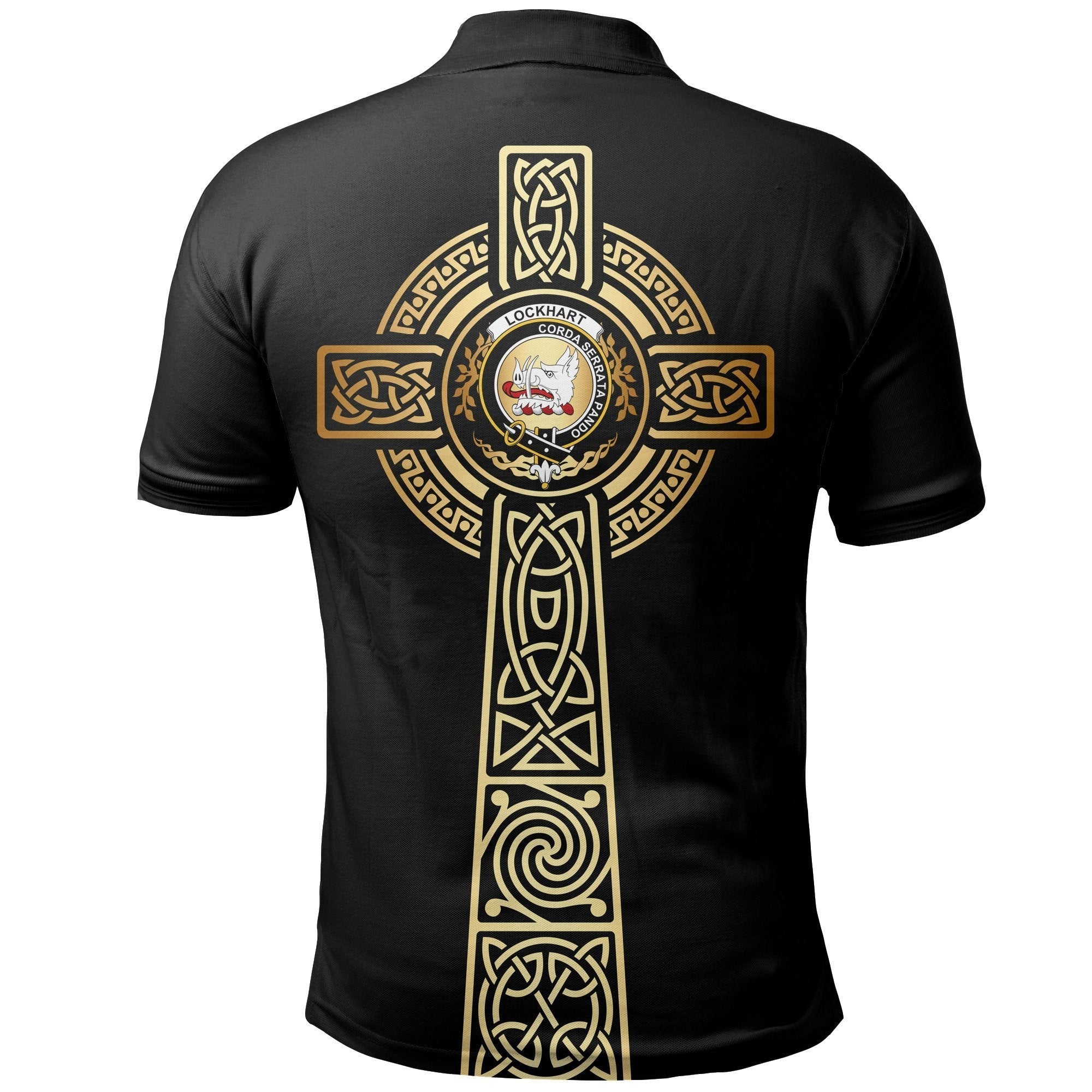 Clan Lockhart Clan Unisex Polo Shirt - Celtic Tree Of Life PQ94 Lockhart Tartan Tartan Polo   