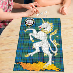 Clan Lockhart Tartan Crest Unicorn Scotland Jigsaw Puzzles Gift For Family JE92 Clan Lockhart Tartan Today   