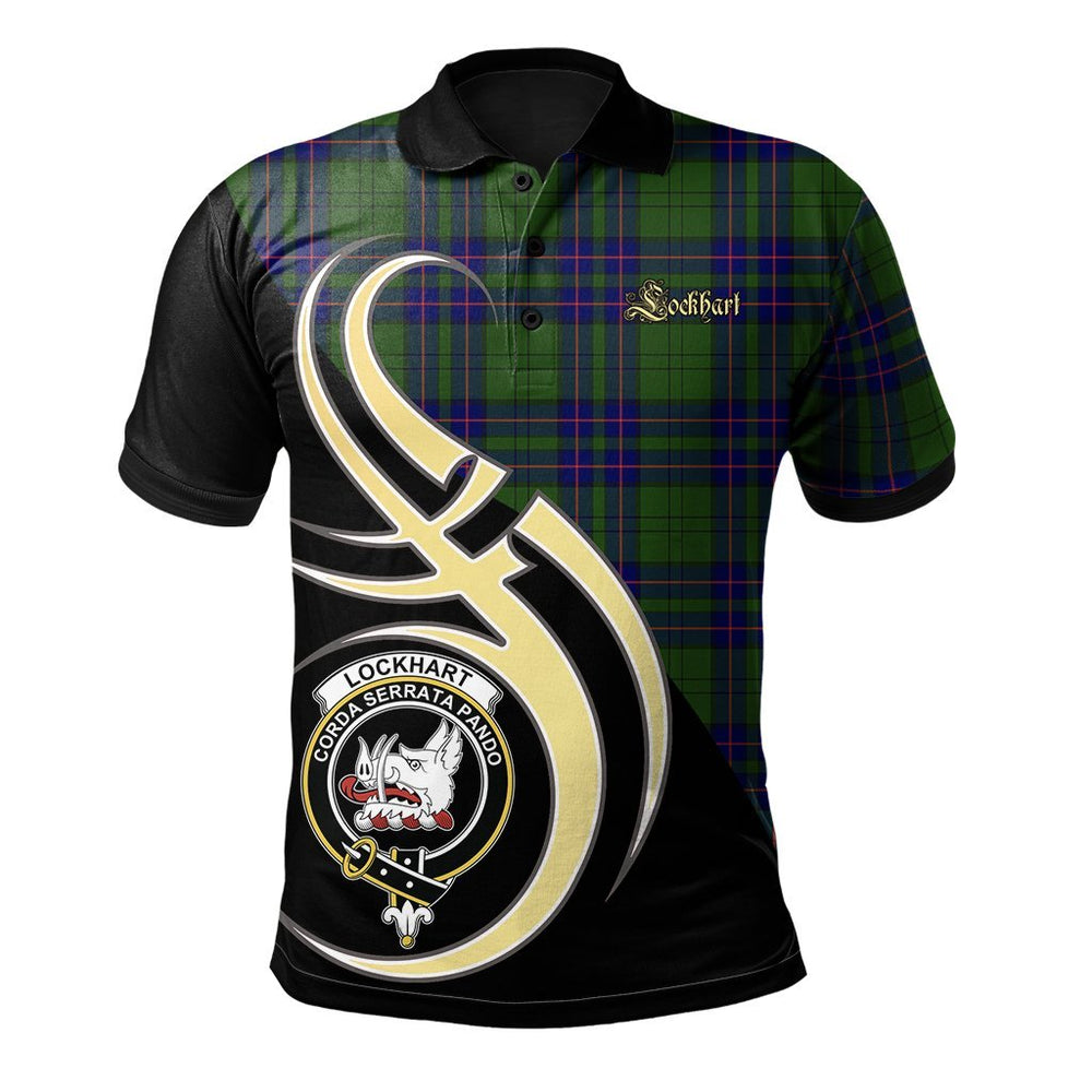 Clan Lockhart Modern Tartan Polo Shirt - Believe In Me Style BE73 Lockhart Modern Tartan Tartan Polo   
