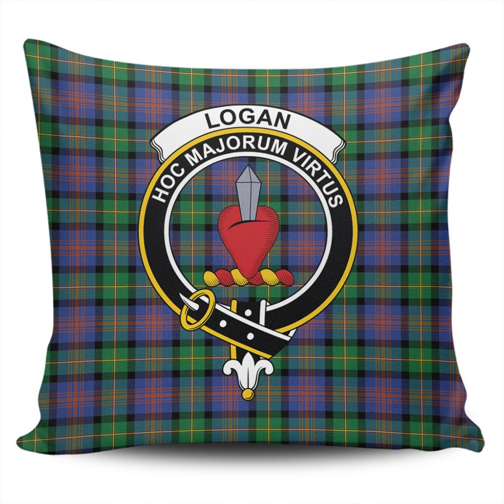 Clan Logan Ancient Tartan Crest Pillow Cover KO78 Clan Logan Tartan Today   
