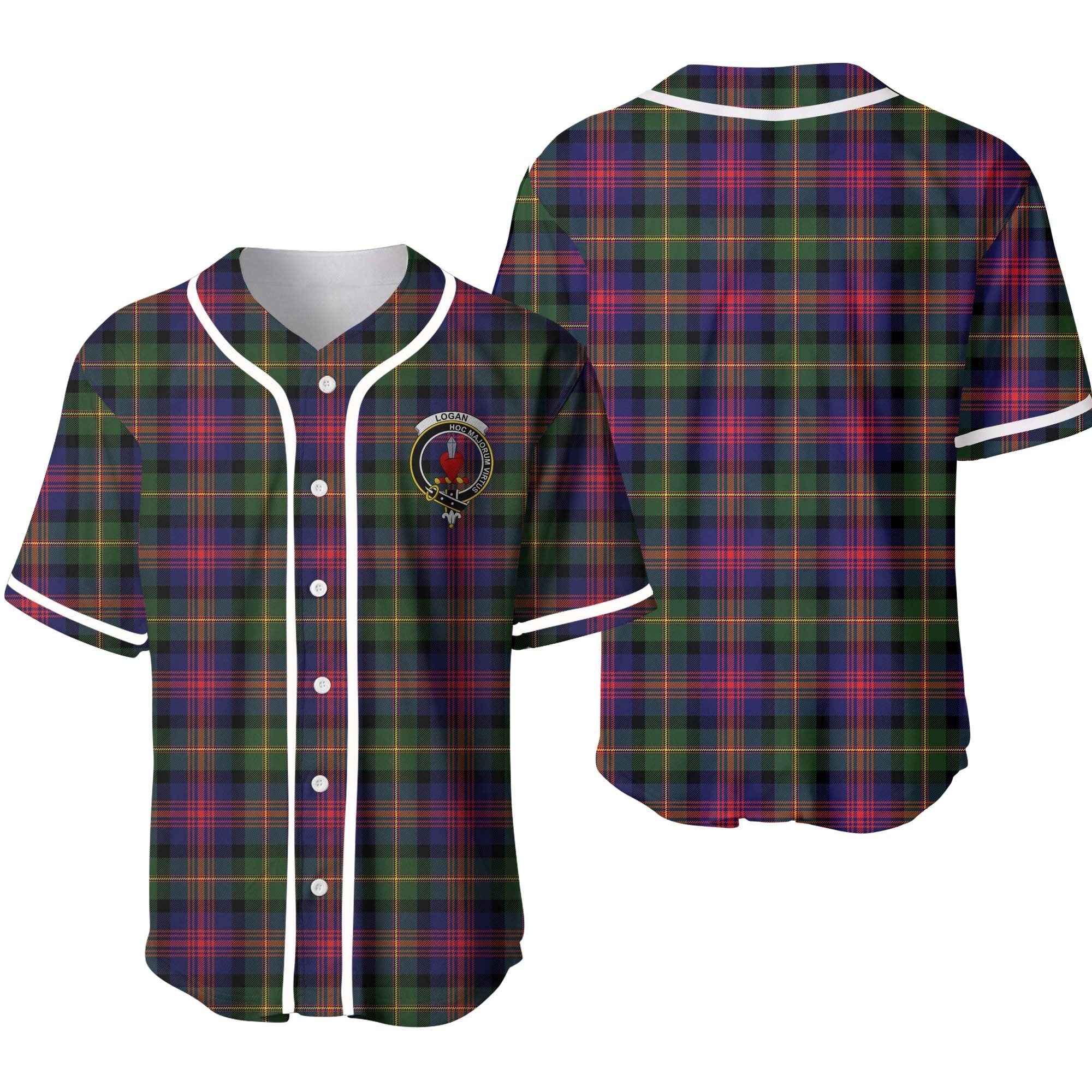 Clan Logan Tartan Unisex Baseball Jersey VC52ZJ73 Clan Logan Tartan Today   