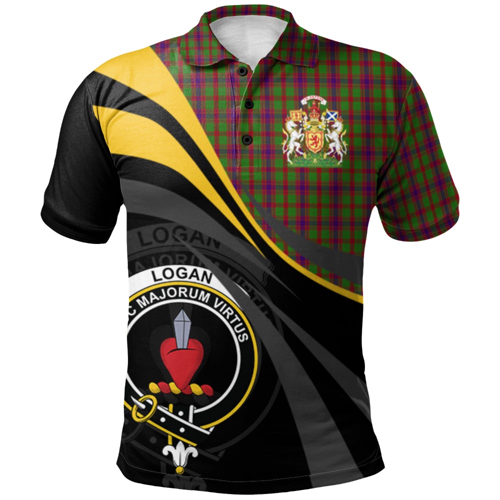 Clan Logan Light Tartan Polo Shirt - Royal Coat Of Arms Style RP82 Logan Light Tartan Tartan Polo   