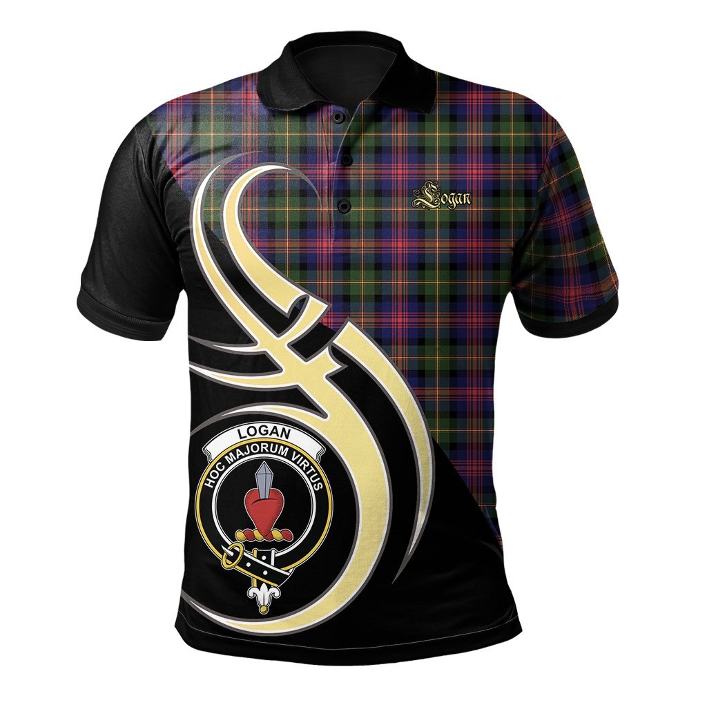 Clan Logan Modern Tartan Polo Shirt - Believe In Me Style JF52 Logan Modern Tartan Tartan Polo   