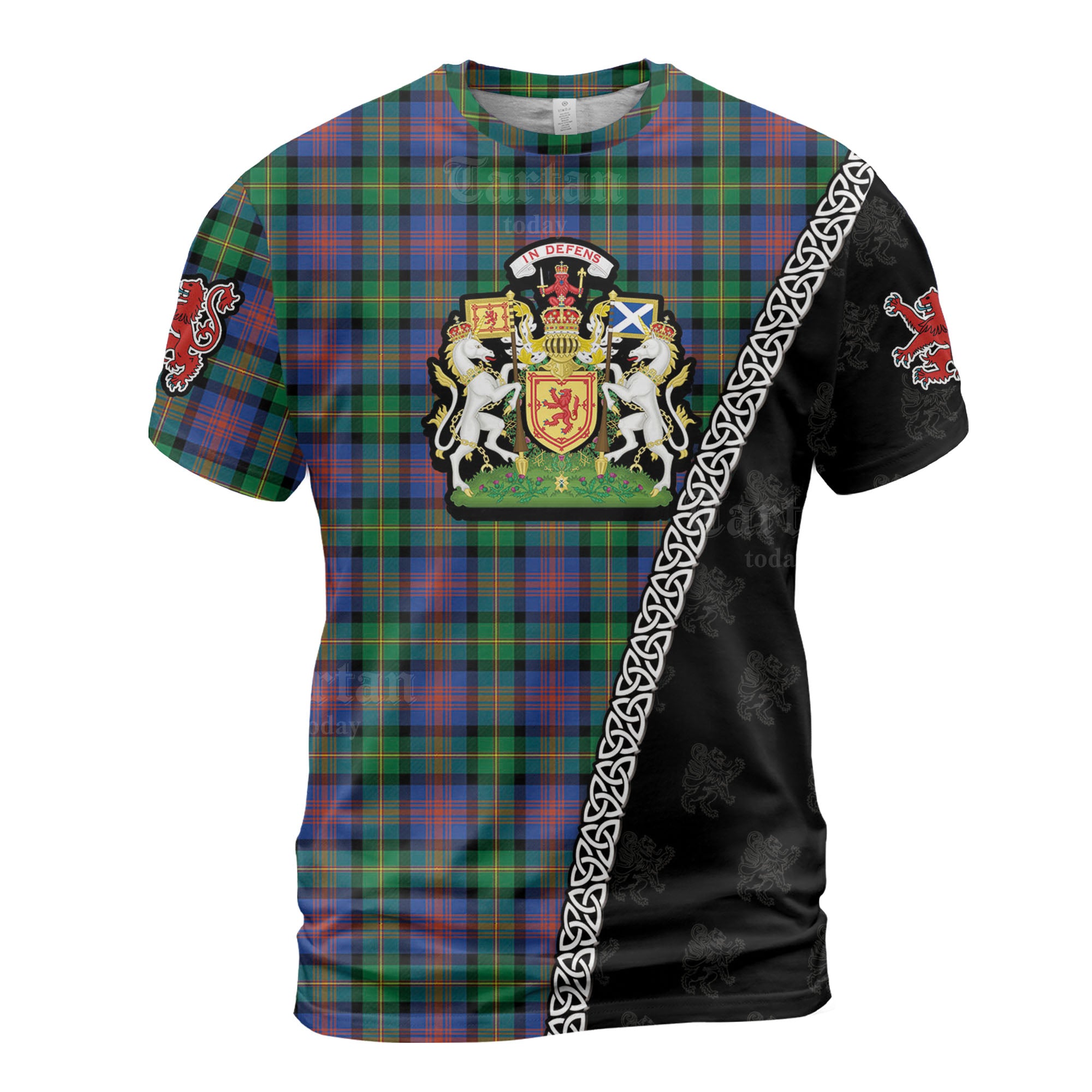 Personalized Clan Logan Ancient Tartan Shirt with Scotland Coat of Arms & Custom Name UP62