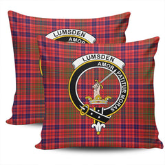Clan Lumsden Modern Tartan Crest Pillow Cover OE54 Clan Lumsden Tartan Today   