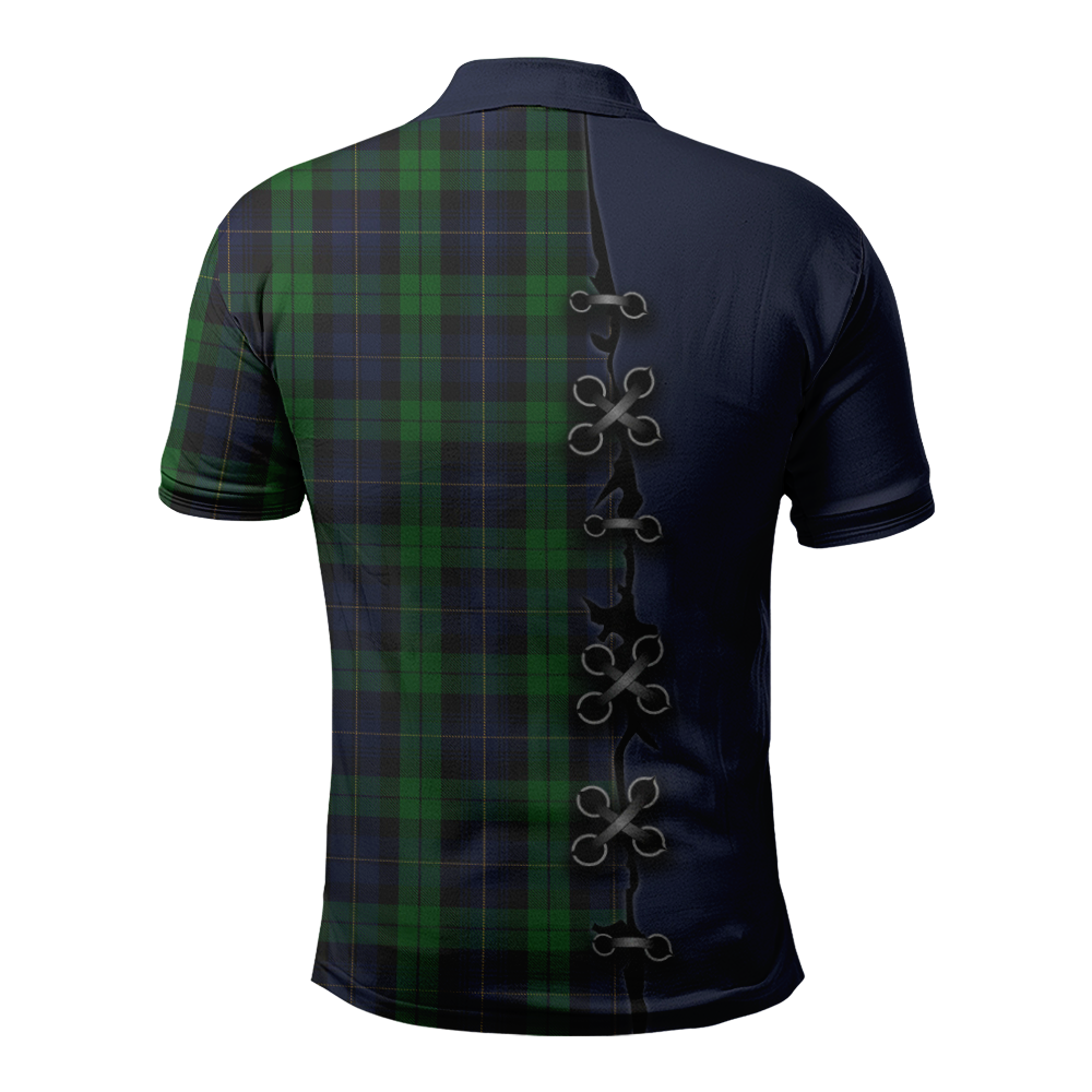 Clan Lutton Tartan Polo Shirt - Lion Rampant And Celtic Thistle Style LV96 Lutton Tartan Tartan Polo   