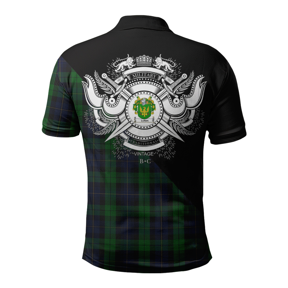 Clan Lutton Clan - Military Polo Shirt DT72 Lutton Tartan Tartan Polo   